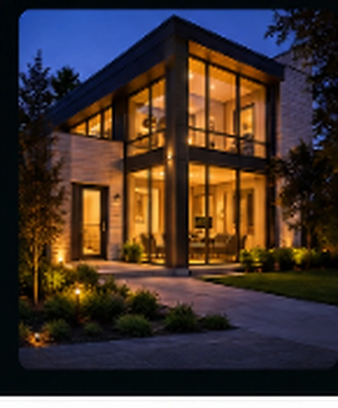 Modern home protected by professionally installed security cameras